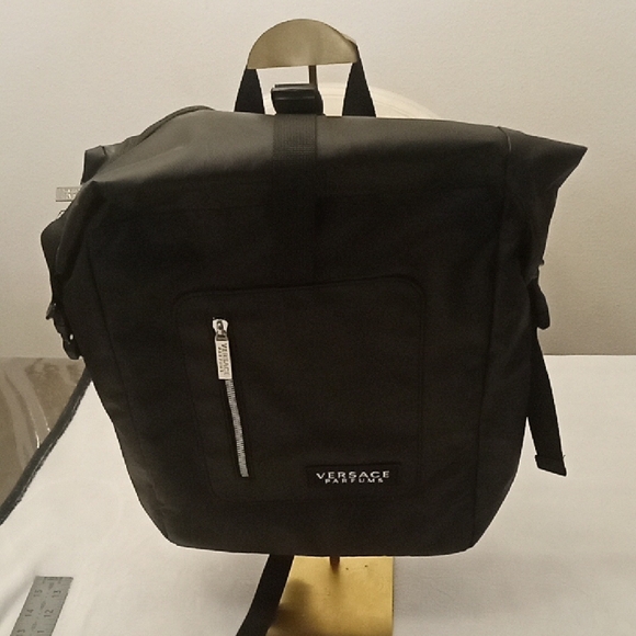 Versace Men's Black Backpack Blue Black GWP Parfums NEW - Picture 2 of 7